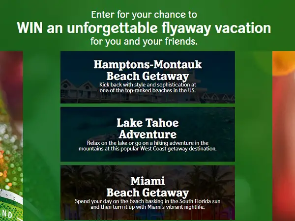 Win $50k Free Flyaway Vacation from Heineken!