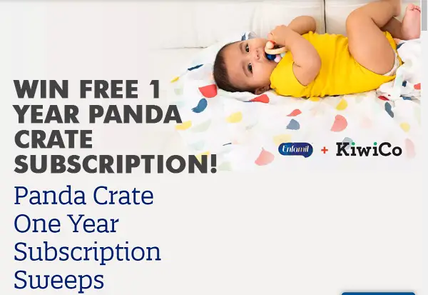 Kiwico Sweepstakes: Win Free 1 Year Panda Crate Subscriptions (10 Winners)