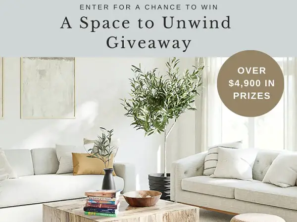 A Space To Unwind Giveaway: Win $4,900 In Prizes
