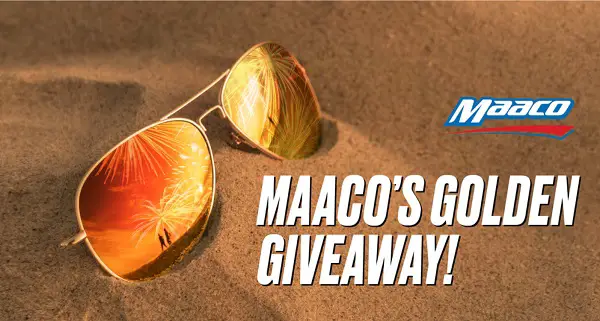 Maaco’s Golden Giveaway: Win Free Ray Bans Sunglasses (50 Winners)!