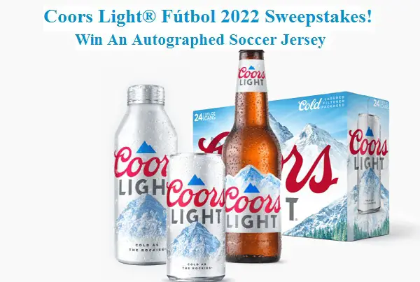 Coors Light Soccer Jersey Giveaway (22 Winners)