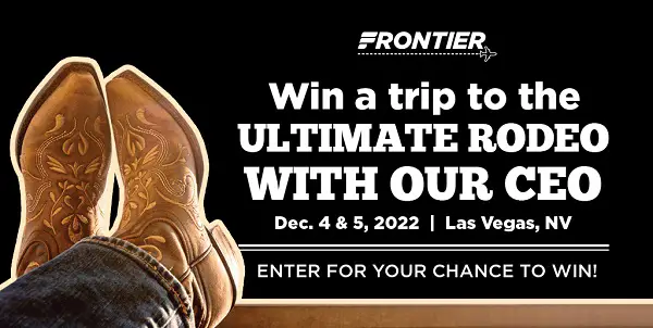 Win Frontier Airlines Trip To Las Vegas Rodeo 2022