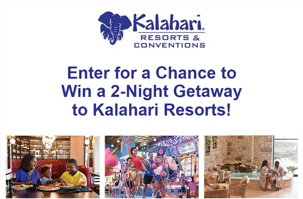 Win Kalahari Resort Vacation Giveaway