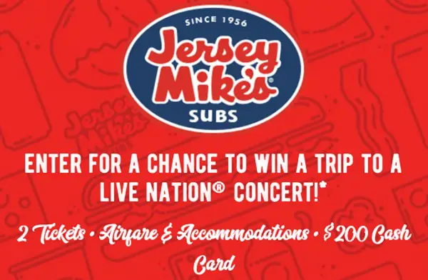 Win A Live Nation Concert Trip Giveaway