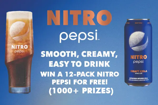 Win Nitro Pepsi Giveaway (1000+ Winners)