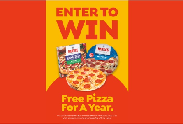 Win A Year’s Free Pizza Sweepstakes