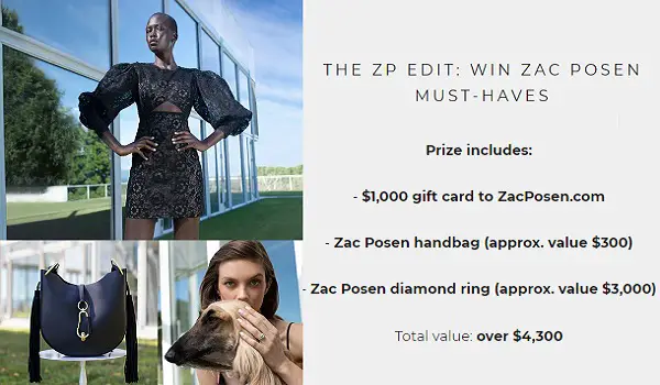 Free $1,000 ZacPosen Gift Card Giveaway!