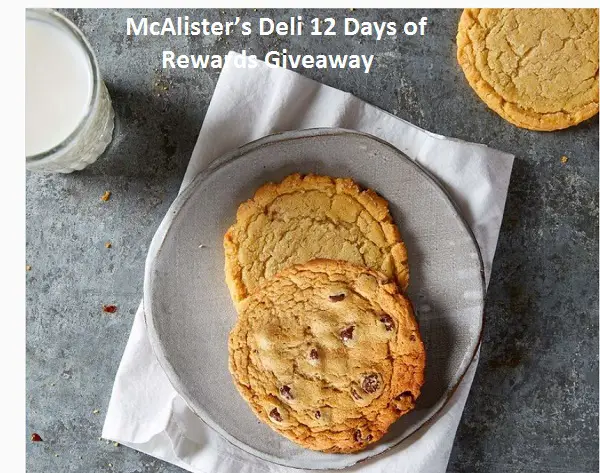 McAlister’s Deli 12 Days of Rewards Giveaway (Daily Winners)!