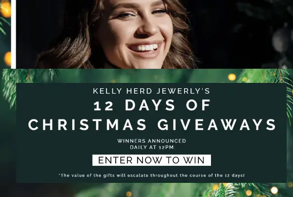 Kelly Herd Jewelry 12 Days of Giveaways: Win Free Christmas Jewelry (Daily Winners)