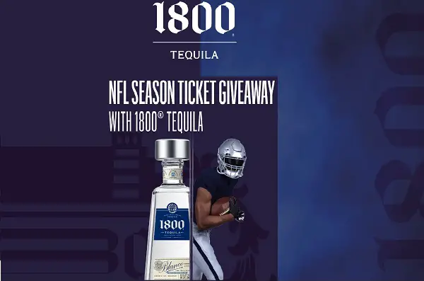 1800 Tequila Celebrate Touchdowns with Taste Sweepstakes: Win Free Tickets of NFL Season