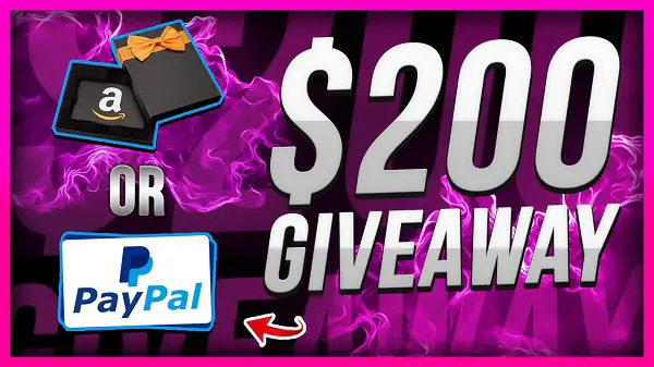 $200 Gift Card Giveaway (Amazon, Steam or PayPal)