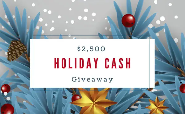 Win $2500 Free Holiday Cash Giveaway 2023