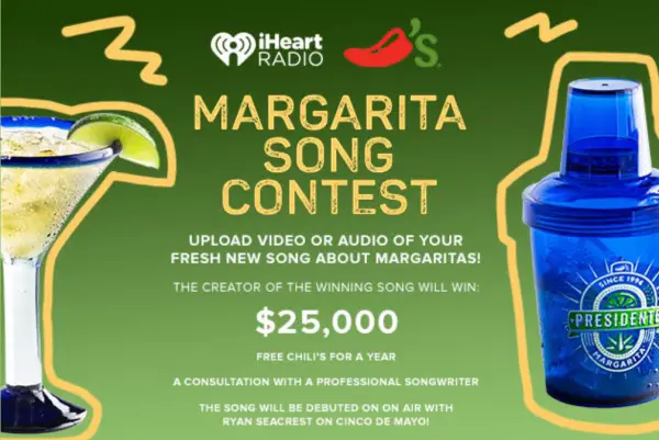 Chili’s Margarita Song Contest: Win $25,000 Cash Prize & More