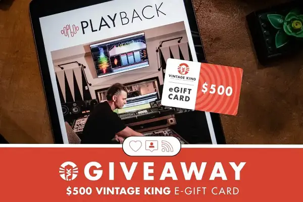 Vintage King's PLAYBACK Magazine Giveaway: Win $500 Free Gift Card