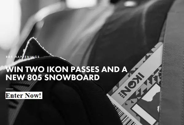 805 Bear Snowboard Giveaway: Win Free IKON Passes & an 805 Snowboard