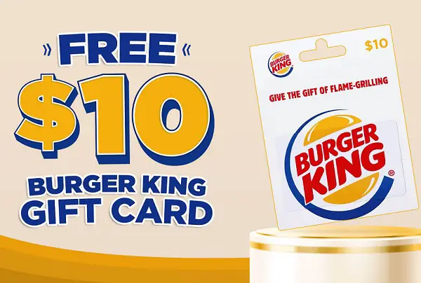 AARP $10 Burger King Gift Card Giveaway (450 Winners)