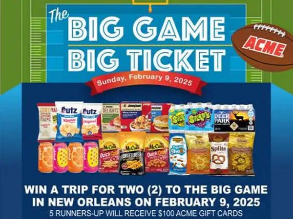 ACME Big Game Ticket Giveaway: Win Trip to 2024 Super Bowl