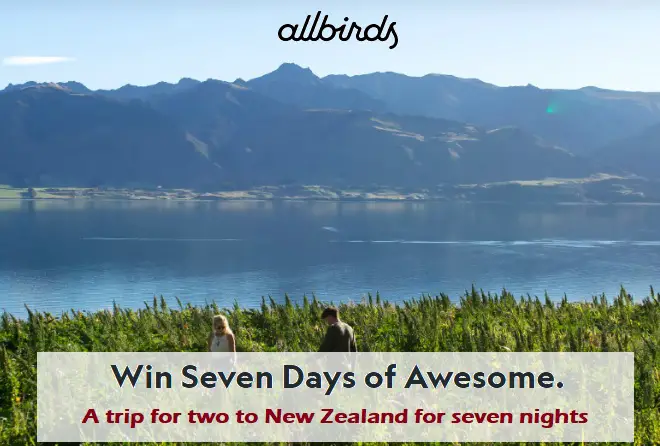Allbirds Field Trip To New Zealand Giveaway