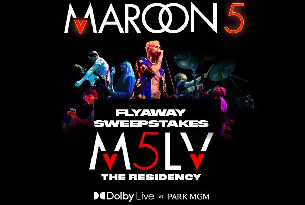 Allegiant 2023 Las Vegas Residency 1 Flyaway: Win Free Trip & Maroon 5 Concert Tickets