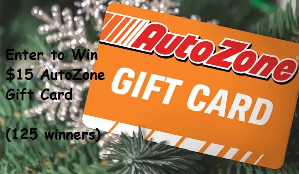 AARP $15 AutoZone Gift Card Giveaway (125 Winners)