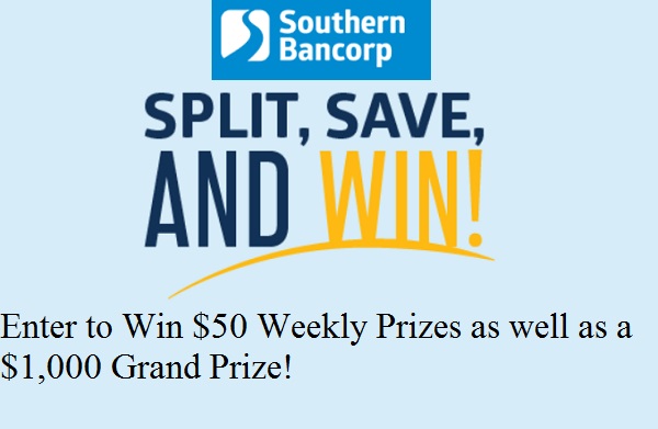 Bank Southern Vita Tax Refund Giveaway: Win $50, or $1,000 Cash
