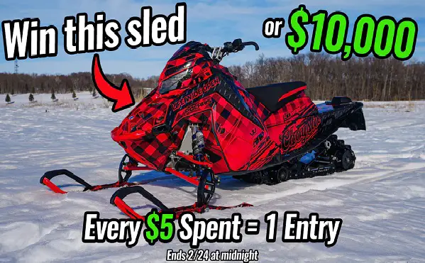 CboysTV Snowmobile Giveaway: Win 2022 Polaris Snowmobile or $10,000 Free Cash