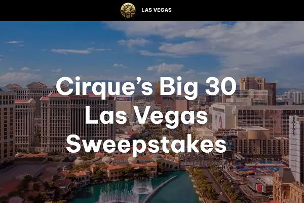 Cirque Du Soleil Las Vegas Trip Giveaway