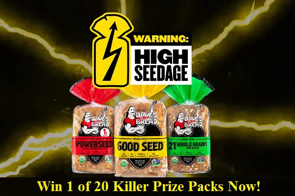 Dave’s Killer Bread High-Seedage Giveaway (20 Winners)