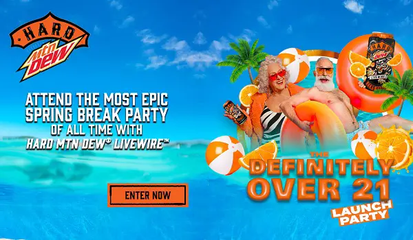 Definitely Over 21 Essay Contest: Win a Trip to Florida for Hard MTN Dew Launch Party