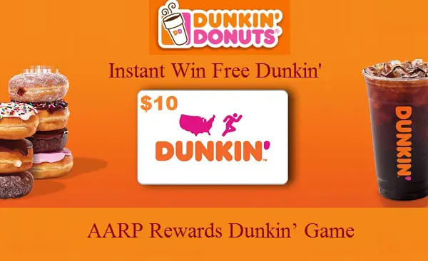 AARP Dunkin’ Gift Card Giveaway (125 Winners)