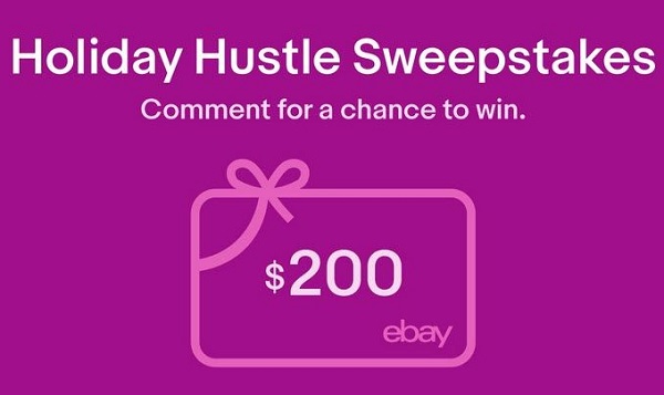 Ebay Holiday Hustle Giveaway: Win Free Ebay Gift Cards (8 Winners)