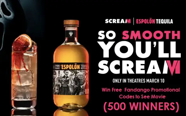 Espolon So Smooth You’ll Scream Giveaway: Win Fandango Codes (500 Winners)