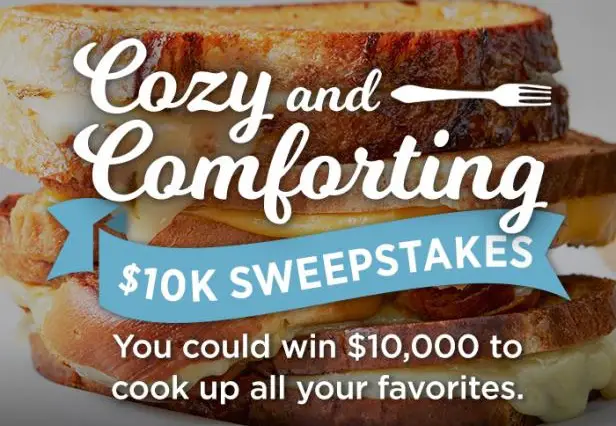 Food Network Cozy and Comforting Sweepstakes: Win $10000 Real Cash
