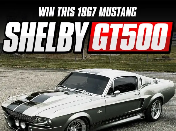 Fantasy Car Giveaway: Win A Ford Mustang & $30,000 Free Cash
