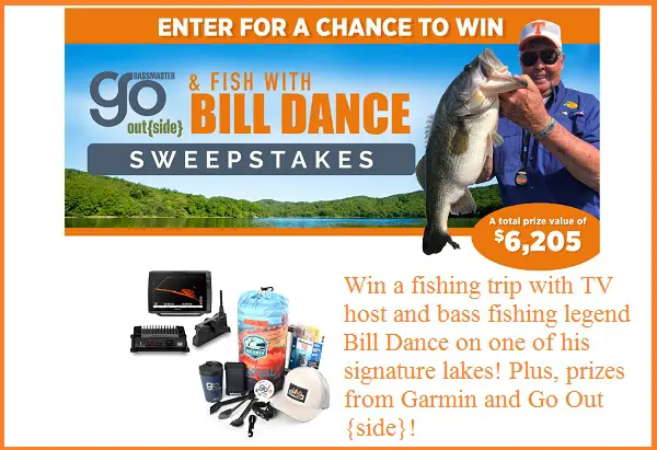 Bassmaster Go OutSide Fishing Trip Giveaway: Win A Trip with Bill Dance & More