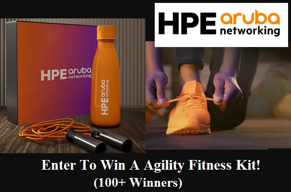 Aruba Networks Get Agility Fitness Kit Giveaway (100+ Winners)