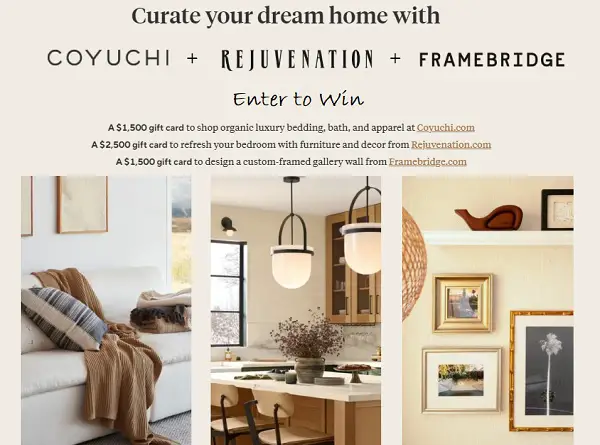 Curate Your Dream Home Giveaway: Win $2,500 Gift Card!