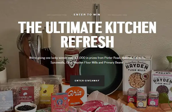 The Ultimate Kitchen Refresh Giveaway: Win Free Kitchen Supplies
