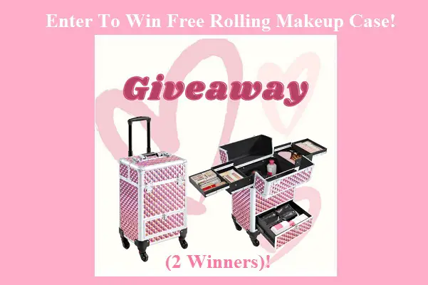 Win Free Rolling Makeup Case Giveaway (2 Winners)