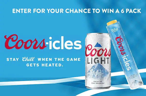 Coors Light Coors-Icles Giveaway: Win Non-Alcoholic Freezer Icies (100 Winners)