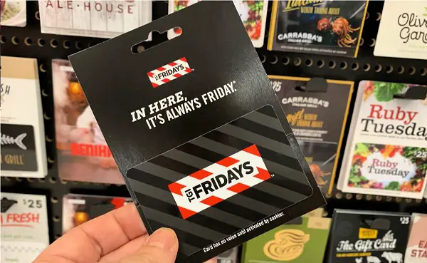 AARP $10 TGI Fridays Gift Card Giveaway