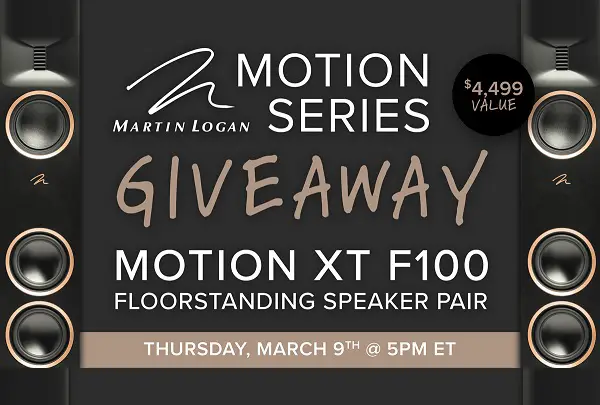 Motion XT F100 Tower Speakers Giveaway