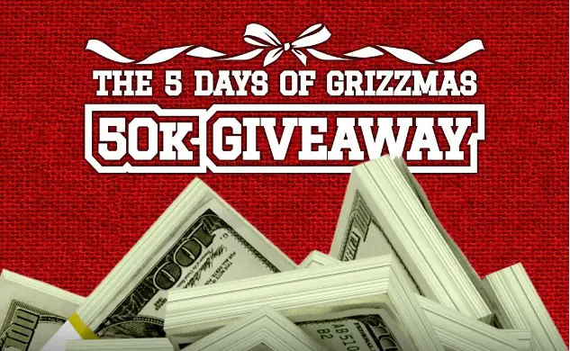 Grizzly Holiday Giveaway: Win $10000 Cash (5 Winners)