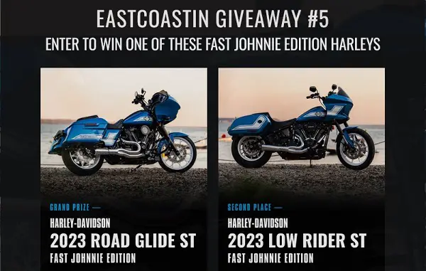 Win a 2023 Harley Davidson Motorcycle Giveaway