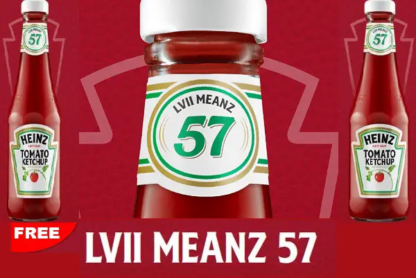 Heinz LVII Meanz 57 Sweepstakes: Win Free Heinz Ketchup (700 Winners)