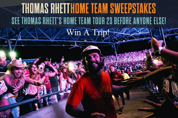 Home Team Sweepstakes: Win A Trip to Thomas Rhett Tour Rehearsal
