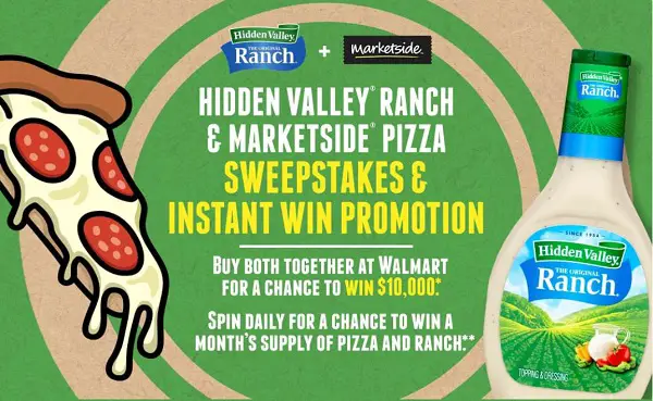 HV Marketside Sweepstakes: Instant Win Cash of $10K & A Month’s Free Pizza (100+ Prizes)