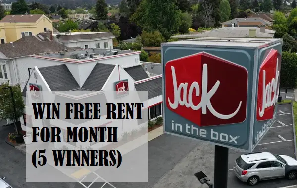 Jack in The Box Free Rent Sweepstakes: Win $3000 Free Rent! (5 Winners)
