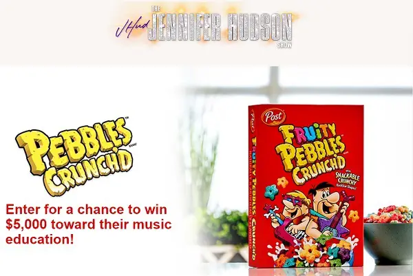 Jennifer Hudson Show Pebbles Crunch’d Contest: Win $5,000 Cash for Free Music Education