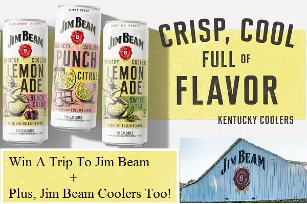 Jim Beam Cooler in Kentucky Sweepstakes: Win A Trip to Kentucky & Free Coolers (21 Winners)